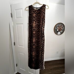 Leopard Print Midi dress